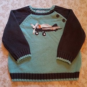 EUC Janie and Jack Airplane Sweater